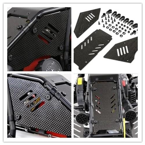 1/5 Baja 5B HPI ROVAN KM Buggy Decoration Deco carbon fiber body Windows Windshield Wind Shield Set
