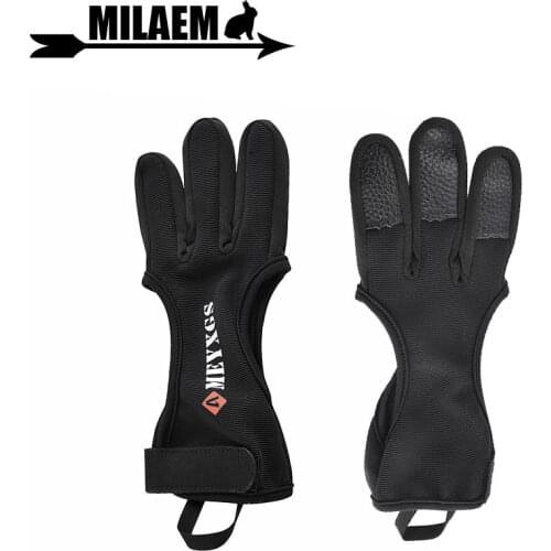 1pc Archery Finger Guard 3 Finger Glove Protect Glove Finger Tab Cow Leather Durable Bow And Arrow Shooting Accessories