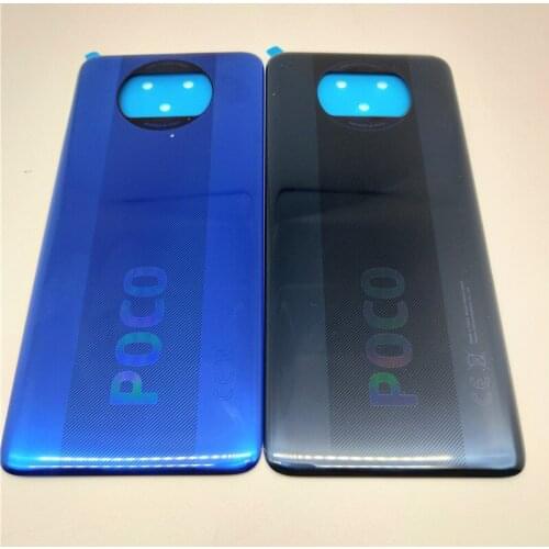 10Pcs/Lot New Original Rear Battery Door For Xiaomi Poco X3 X3 NFC Back Housing Cover Case With Adhesive
