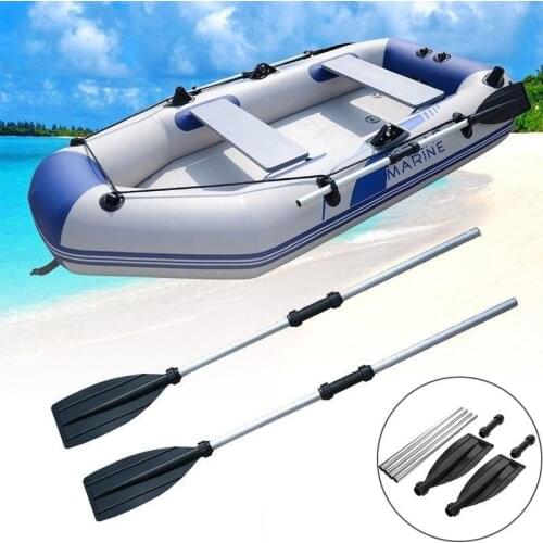 2Pcs Detachable Assemble Strengthened Aluminium Boat Dinghy Oars Paddle Long Oar PVC Inflatable Boat Fishing Kayak Canoe Paddle