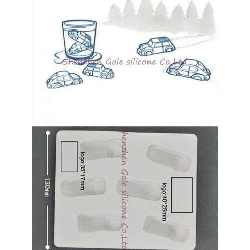 200pcs/lot Ice Tray Cool Racer Exciting Racing Ice Cube Silicone Car Mold Ice Cream Tools Cake Stencil Baking Abrasives