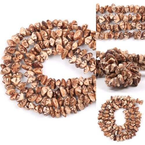 5-8mm Natural Rudraksha Bodhi Beads Loose Faceted Spacer Round Beads For Making DIY Bracelets Necklace Needlework