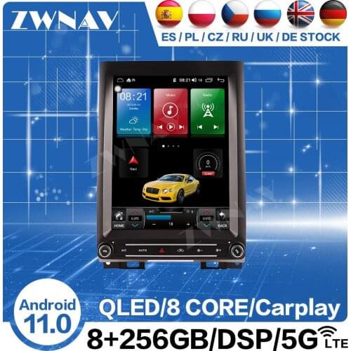 6+128G Tesla Screen Android Radio Receiver For Ford F250 F350 2015-2020 Heavy Duty Truck GPS Audio Stereo Video Player Head Unit