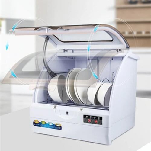 Automatic dish washer machine for one family 360C wash 8 holes spray dishwasher Drip Washing Type Front Open dropshipping