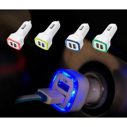 Car USB Charger 2.1A LED USB Dual 2 Port Hot Adapter Socket Car Charger for IPhone Samsung Tablet Car-Charger