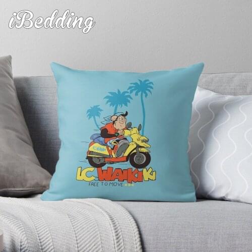 Biker Monkey Waikiki Free To Ride Throw Pillow Cushion Cover Polyester Throw Pillows Case On Sofa Home Decor