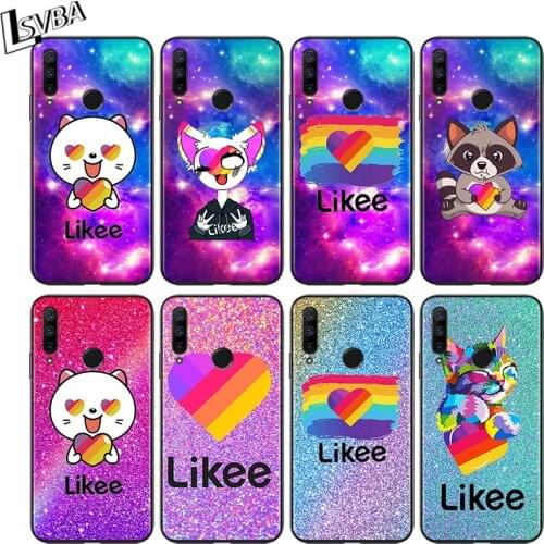 Cute Funny Likee for Huawei Honor 30 20 10 9S 9A 9C 9X 8X MAX 10 9 Lite 8A 7C 7A Pro Silicone Black Phone Case