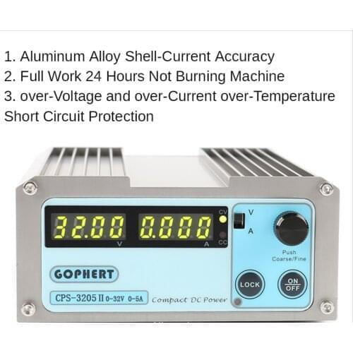 CPS-3205 II adjustable DC switching power supply 32V 5A SMPS switchable compact digital laboratory power supply