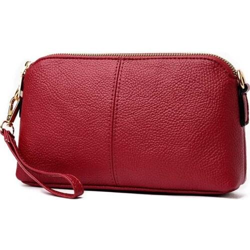 Lady Handbag Litchi Pattern Daily Bag Retro Pu Leather Shoulder Women Wild Crossbody Bag Multifunction Messenger Bag Advanced