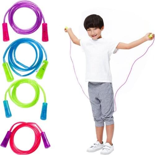 Kids Sport Toys Novelty LED Flashing Glowing Skipping Rope Game Luminous Toys Jump Ropes Exercise Light Up Toys for Children