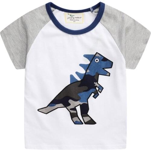 New Arrival Summer Animals Print Baby T shirts Fashion Cotton Boys Girls Tops