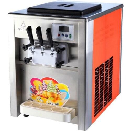 Commercial 3 Flavor Soft Ice Cream Machine Soft Ice Cream Cones Maker 220/110v High quality NE