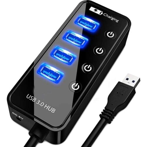 USB 3.0 HUB Multi USB Splitter USB 3 Adapter Hub USB 3.0 4 Port Expander For Mac Laptop Desktop PC Computer Accessories