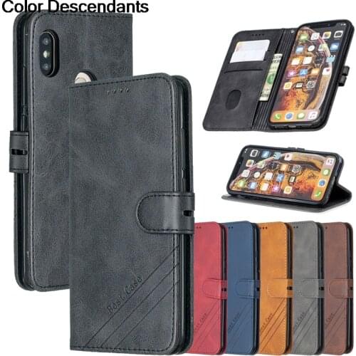 Leather Flip RedmiNote5 Case on For Xiaomi Redmi Note 5 Pro Note5 5 Pro 5Plus 5A Coque Magnetic Stand Wallet Phone Cover