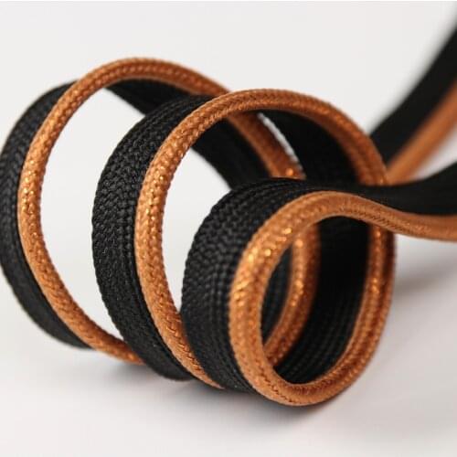 Hot 5 Yards 10mm Brown Black Piping Lip Cord Trim|Pillow Cushion Trim|Upholstery Edging Trim DIY Sewing Home Textile Supplies