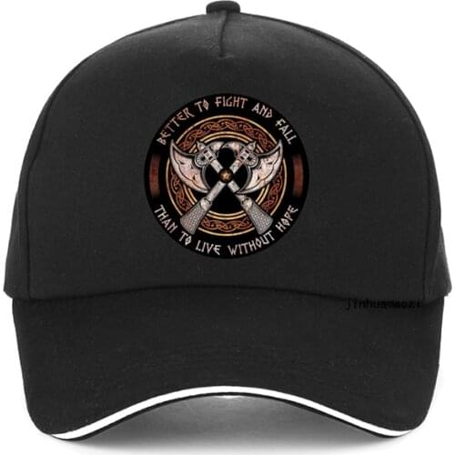 Fashion men Viking Battleaxes print Baseball cap Viking battleaxes Better To Fight hat brand viking Rune Dad hat snapback bone