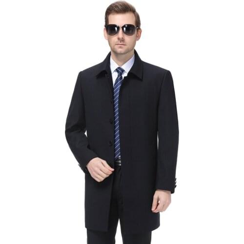 8XL 6XL 5XL 4XL New Mens Autumn Coats Fashion Casual Classic Trenchs Fit Mandarin Collar Jackets Coats Free Shipping For male