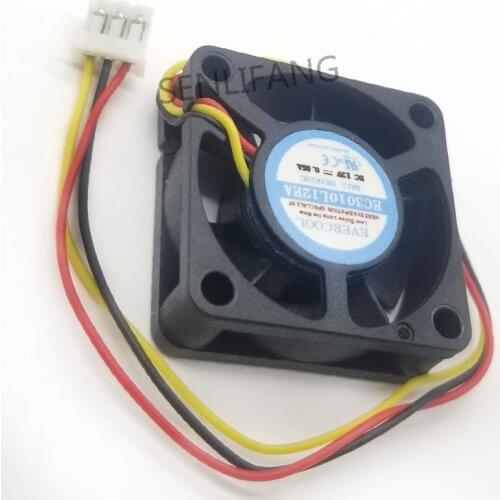 NEW EVERCOOL 30*30*10 EC3010L12EA 12V 0.06A 3CM 3 wire ultra quiet fan