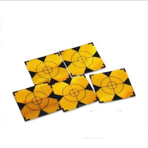 NEW Yellow 100pcs Reflector Sheet Reflective Tape Target