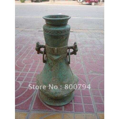 Very rare Han Dynasty (178-221 )Bronze vase,free shipping