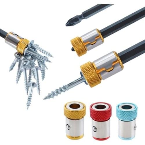 Batch head with magnetic ring Strong tip magnetizing ring Metal screwdriver head with magnetic positioner universal magnetic