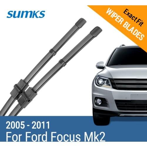 SUMKS Wiper Blades for Ford Focus Mk2 Hatchback / Estate / Convertible / Sedan / C-Max 2005 2006 2007 2008 2009 2010 2011