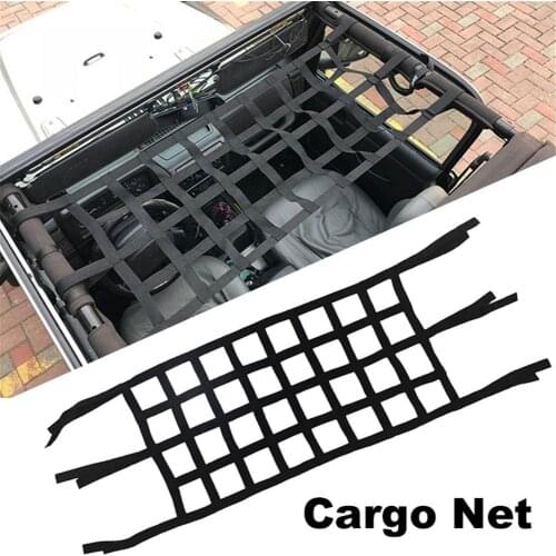 Heavy Duty Elasticity Sunshade Soft Roof Net Exterior Network Storage Top Cover Car Hammock Cargo Rest Bed For Jeep