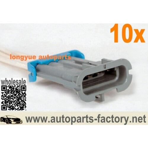 Longyue 10pcs Engine Cooling Fan Motor Wiring Harness Connector for ACDelco GM Original Equipment PT1320