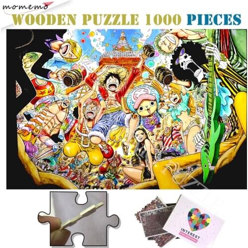 Celebrate Joyously 1000 Pieces Wooden Jigsaw Puzzle Toys ONE PIECE Adults Customized DIY Assembly Puzzle 1000 Pieces Puzzle Game