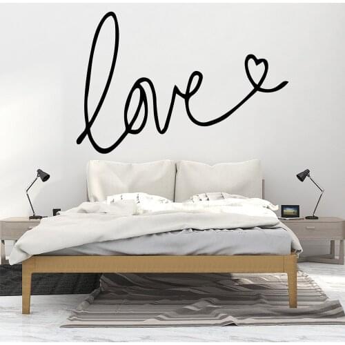Funny LOVE Text Cartoon Wall Decals Pvc Mural Art Diy Poster For Kids Rooms Decoration Vinyl Decals