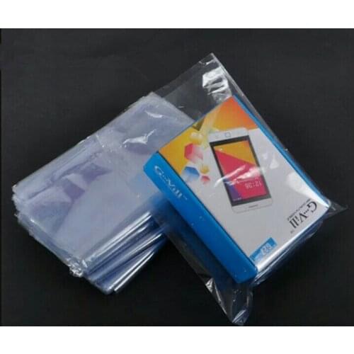 100Pcs 4.7*7Inch ( 12*18cm ) Soft Transparent Blow Molding PVC Heat Shrinkable Bags Film Wrap Cosmetic Wrap Materials Storage