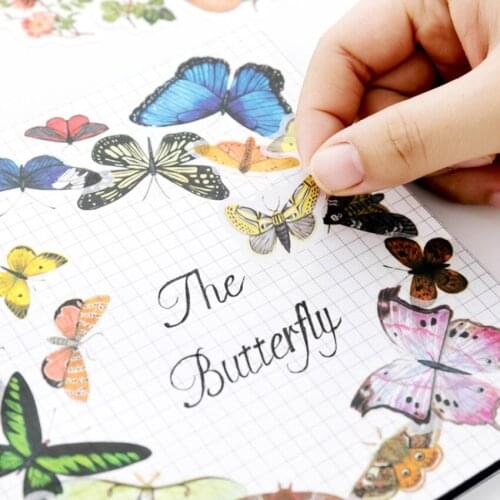 36pcs/pack Animal And Plant Retro Objects Eight Selections Paper Stickers Stationery Package Stickers