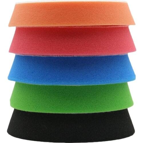 5 PCS 6 Inch Polishing Sponge Foam Pad Kit Car Polishing Buffing Waxing Pads Wheel Beauty Polishing Tool For Removes Scratches