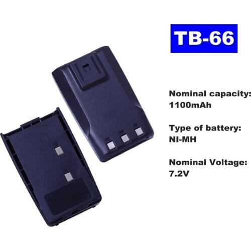 7.2V 1100mAh NI-MH Radio Battery TB-66 For HYT Walkie Talkie TC-2100H Two Way Radio