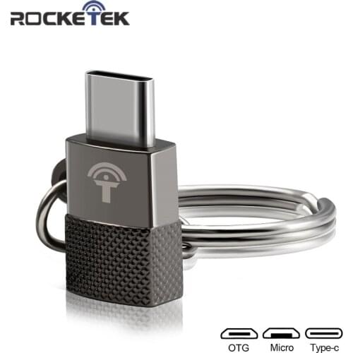 Rocketek Micro USB to Type c OTG adapter Alumium Phone type-c accessories Male Connector for Xiaomi Oneplus LG Nexus 5X 6P