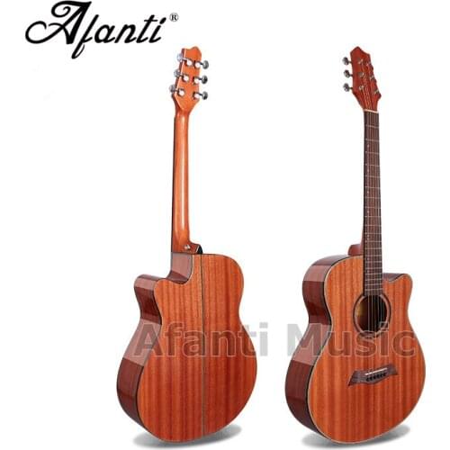 Afanti Music 40 inch Sapele top / Sapele Back & Sides Acoustic guitar (WY-038)