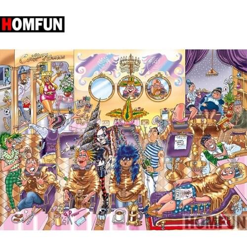 HOMFUN Full Square/Round Drill 5D DIY Diamond Painting "Cartoon character" Embroidery Cross Stitch 5D Home A08252