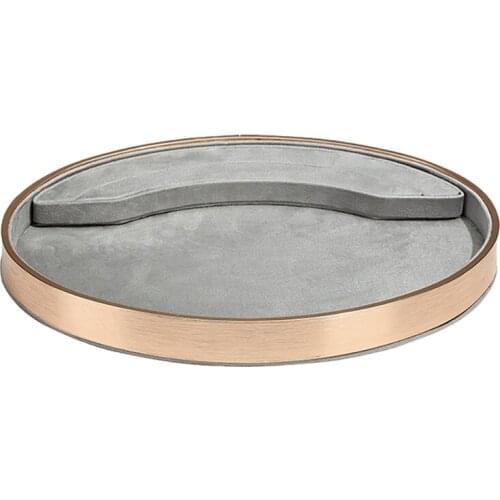 Velvet Suede Ring Earrings Organizer Grey Jewelry Storage Tray Jewelry Show Case Women Jewelry Storage