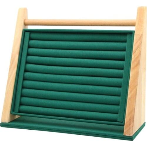 Wooden Jewelry Display Stand Ring Holder Display Bracelet Rings Jewelry Display Stand Packaging Jewelry Tool