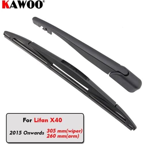 KAWOO Car Rear Wiper Blades Back Window Wipers Arm For Lifan X40 Hatchback (2015 Onwards) 305mm Auto Windscreen Blade Styling