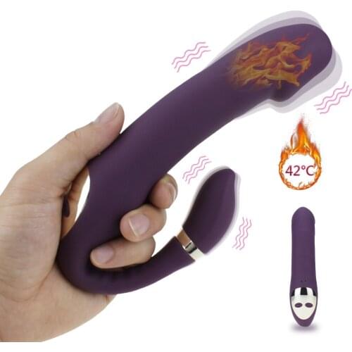 Double Dildo Vibrator G Spot Clitoris Vagina Anal Stimulator Adult Sex Toys For Woman Masturbator 10 Mode 10 Speeds Erotic Toys