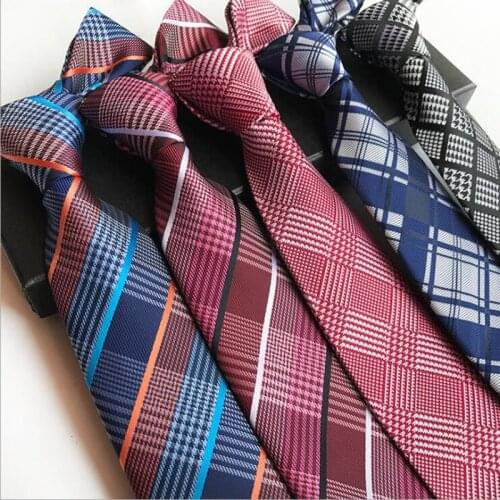 Silk 8cm Fashion Tie Blue Purple Plaid 1200 Needles Jacquard Neck Tie for Men Business Wedding Party Neckwear Gift Ties Gravata