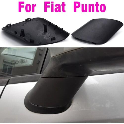 Rear View Mirror Cover Black Car Side Door Rearview Side Mirror Cover Cap For Grand Punto 735596884 735539385