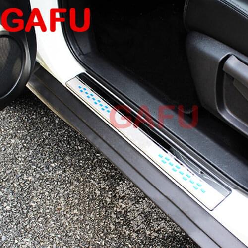 Stainless Steel Door Sill Scuff Plate for 2014-2018 2020 Nissanl X Trail XTrail T32 Welcome Pedal Trim Car Styling Accessories