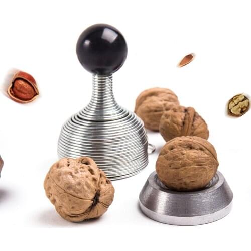 Stainless steel spring open walnut walnut nut shell is broken artifact smashing nuts open folder walnut creative tools