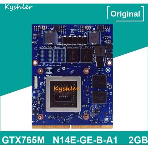 Original GTX765M GTX 765M GDDR5 2GB N14E-GE-B-A1 Video Graphics VGA Card For Dell Alienware M15X M17X R3 R4 R5 R6 M18X R2