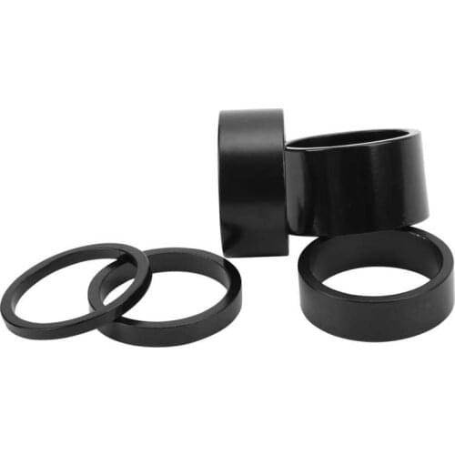 5Pcs/set Bicycle Headset Stem Bicycle Front Fork Washer Mountain Bike Aluminum Headset Spacer Fork Washer Adjustment Spacer