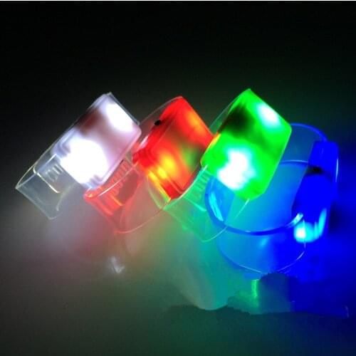 15pcs LED Flashing Wristband Luminous Bracelet Adult Luminous Concert Home Decoration Wedding Birthday Party Supplies