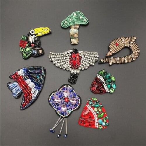 Cartoon Animal Cloth Sew On Patches Kids DIY Cute Sewing Embroidered Patches For Clothing sewed