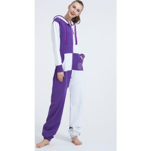 ZOOOP IT UP Unisex Romper Adult Hoody Fleece Nordic Way Overall One Piece Jumpsuit